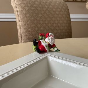 Christmas Santa With Gifts Platter Decoration- Reclining 🎁